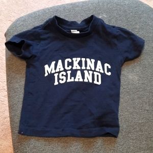 Navy blue 12 month Mackinac Island t shirt